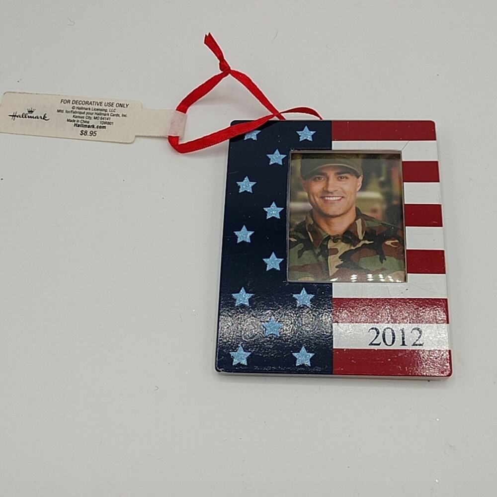 2/$15 or 3/$20 2012 Hallmark Photo Military Ornament